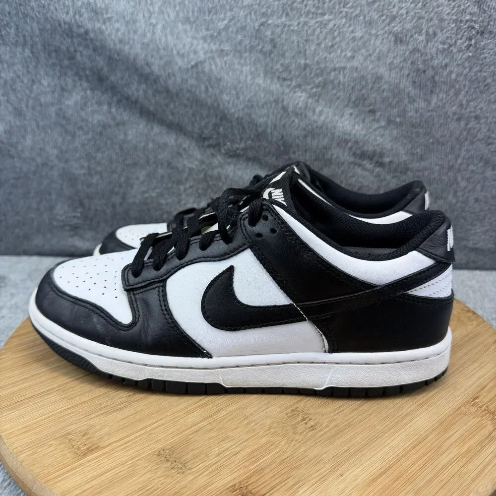 Nike Dunk Low Shoes Boys Size 7Y Black White Basketball Sneakers CW1590-100